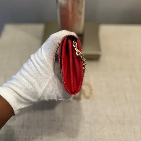 Louis Vuitton Vernis Portefeuille Sarah Wallet Vibrant Red Patent Leather - Picture 12 of 12